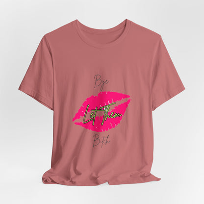Lip Print 'Lip Queen' Script Tee | Pink Kiss Graphic T-Shirt