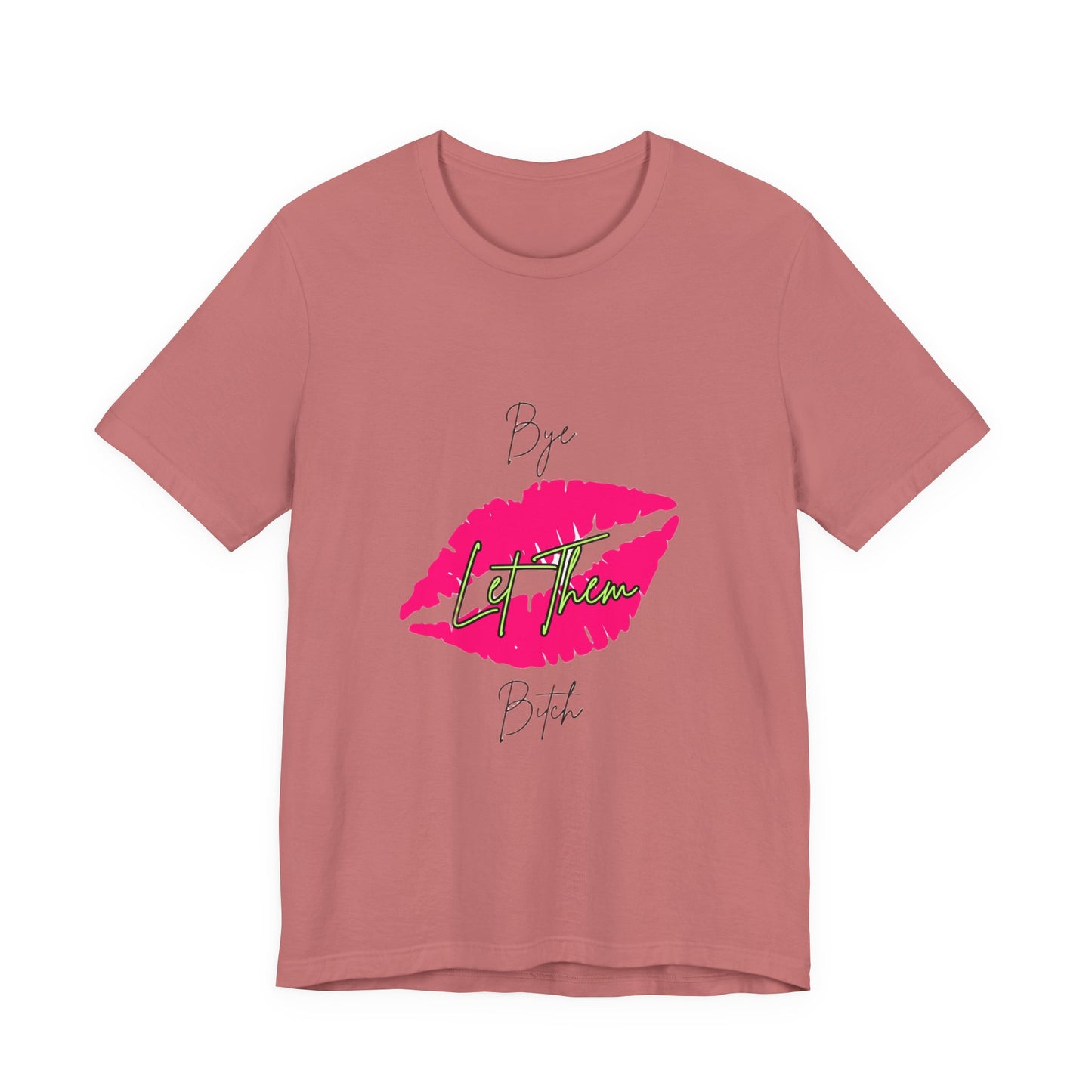 Lip Print 'Lip Queen' Script Tee | Pink Kiss Graphic T-Shirt